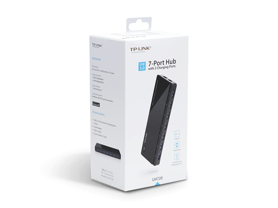 TP-Link UH720 USB 3.2 Gen 1 (3.1 Gen 1) Micro-B 5000 Mbit/s Black