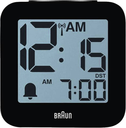 Braun BC 25 BP-DCF Black Radio Alarm Clock with Voice Output
