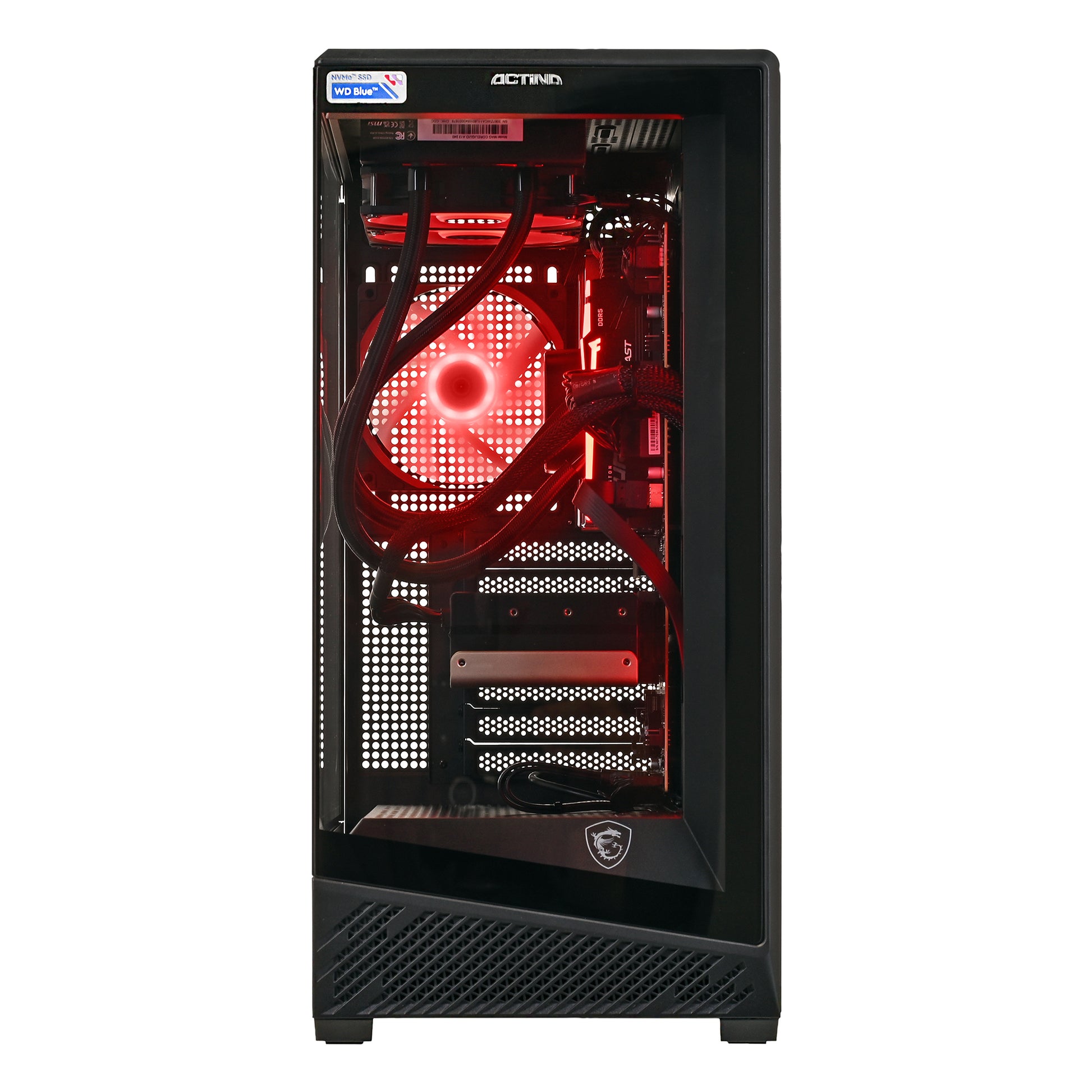 Actina 5901443440307 Επιτραπέζιος Υπολογιστής AMD Ryzen™ 7 7800X3D με 32 GB DDR5-SDRAM, 1 TB SSD, NVIDIA GeForce RTX 5070, Midi Tower σε Μαύρο Χρώμα