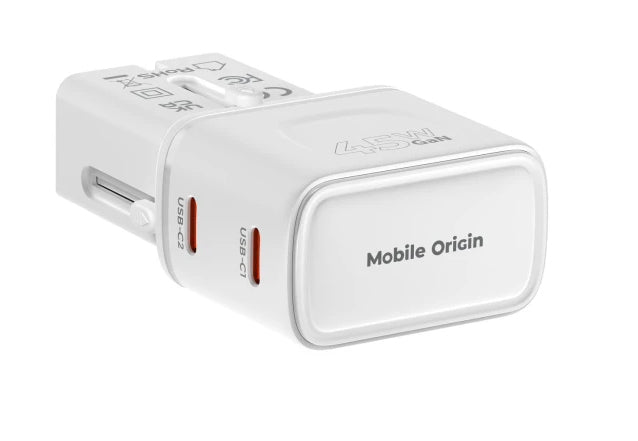 Mobile Origin 45W Travel Adapter EU/US/UK/AU PW26, white