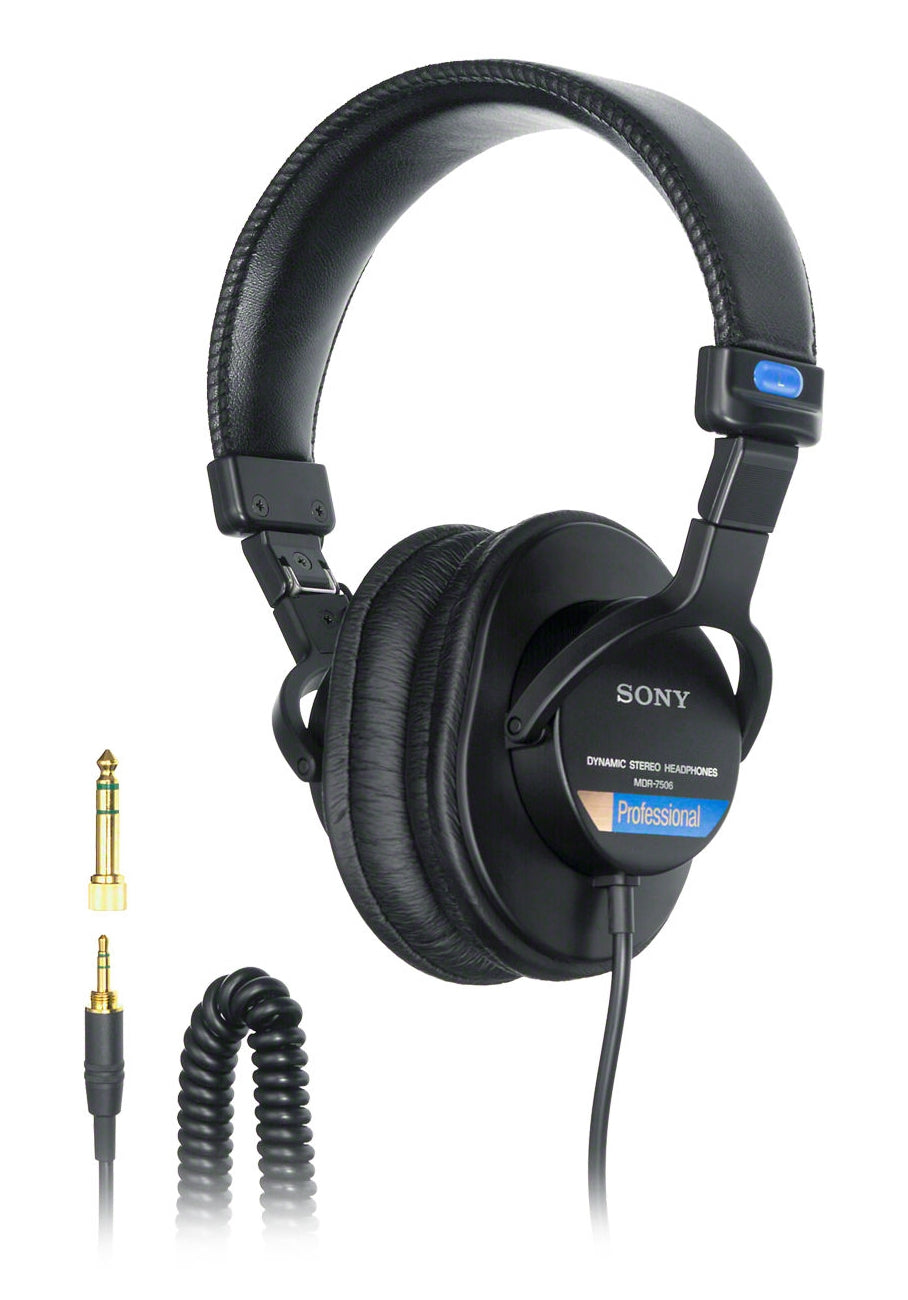 Sony MDR-7506 - closed-back studio headphones, black