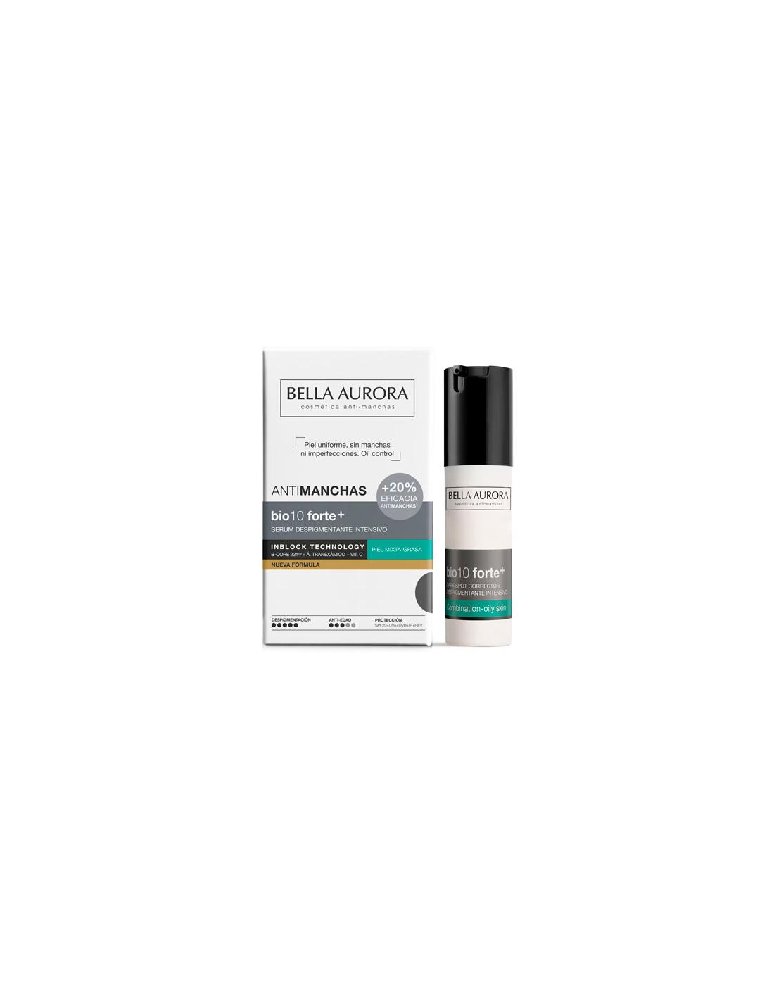 BELLA AURORA BIO 10 FORTE + SERUM DESPIGMENTANTE INTENSIVO P. MIXTA GRASA 30 ML