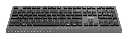 Gembird KB-MCH-06 Slim wired multimedia keyboard with Type-C adapter, US layout, black