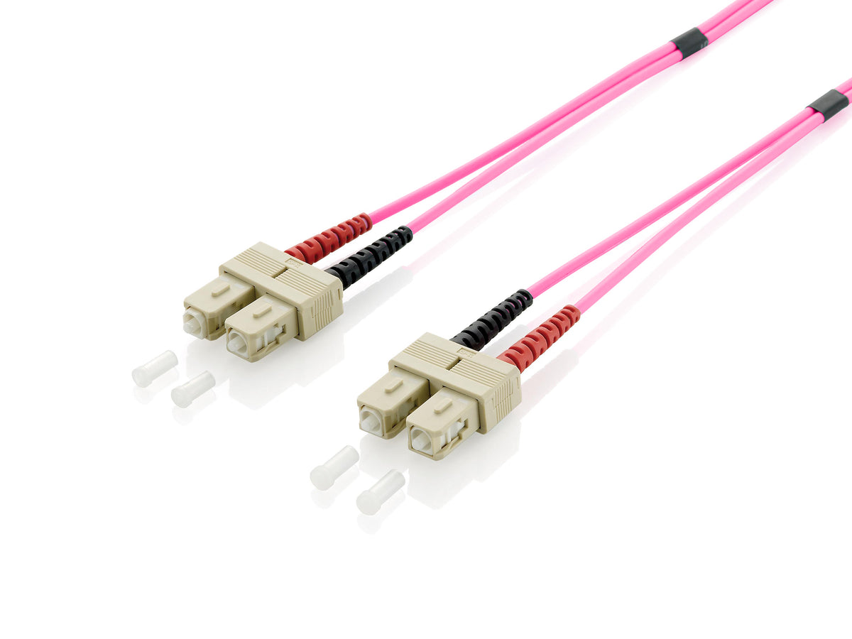 Equip Patch Cable SC to SC 10.00 m Multimode Duplex OM4 Violet Poly Bag