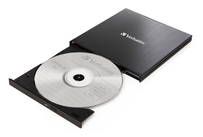 Verbatim Externer Slimline CD-DVD-Brenner, externer DVD-Brenner (USB-C 3.2 Gen 1 (5 Gbit/s))