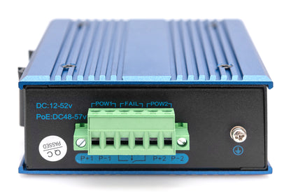 DIGITUS Industrial 4-Port 10/100 Switch – Blue