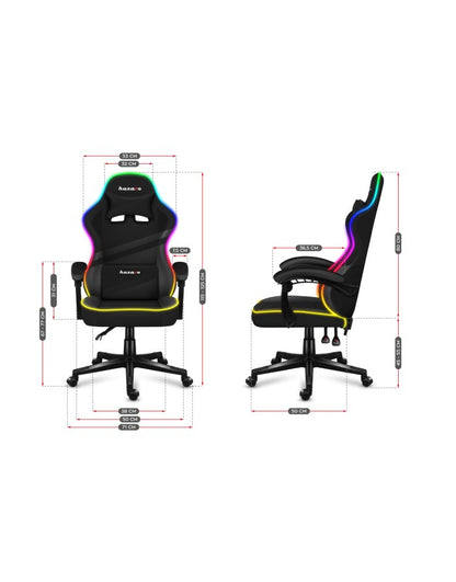Καρέκλα gaming - Huzaro Force 4.4 RGB Μαύρη