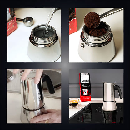 Bialetti Venus Κουτί Καφετιέρας Moka 0,1 Λ Ασημί