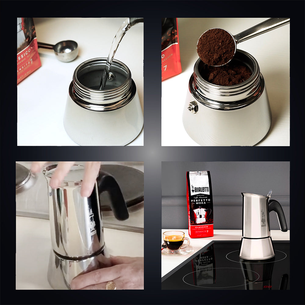 Bialetti Venus συσκευασία καφετιέρας Moka 0,5 λίτρων ασημί