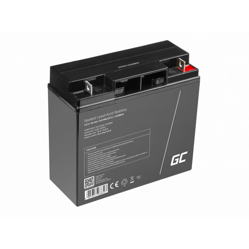 Green Cell AGM54 Vehicle Battery AGM (Absorbed Glass Mat) 22 Ah 12 V