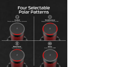 HyperX QuadCast 2 Black-Red