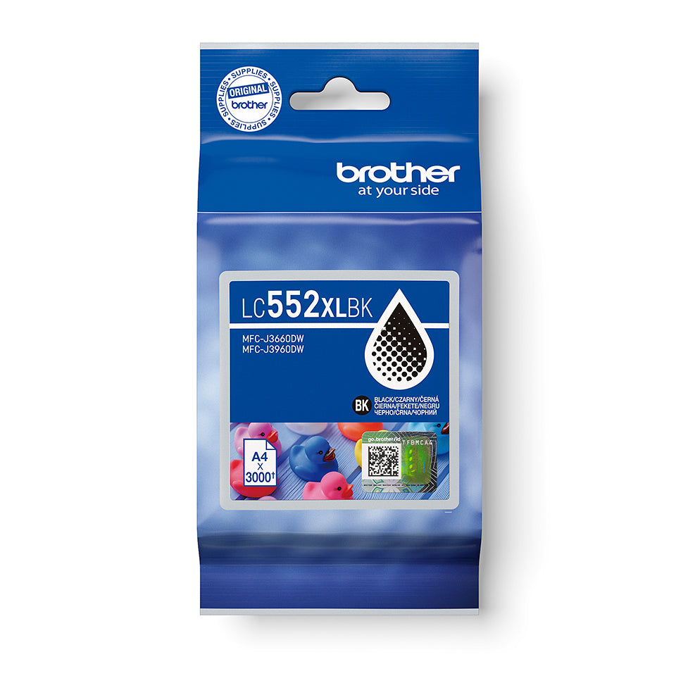 Brother LC552XLBK Ink Cartridge - 1 pc Original Black