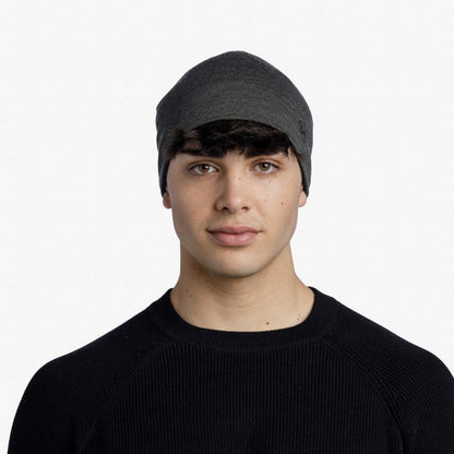 BUFF Merino Midweight Beanie — Solid Bark Cap.