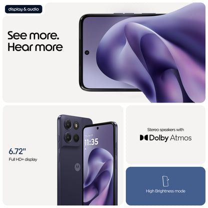 Motorola Moto G17 8/128 GB smartphone in PANTONE Evening Blue (Violet)