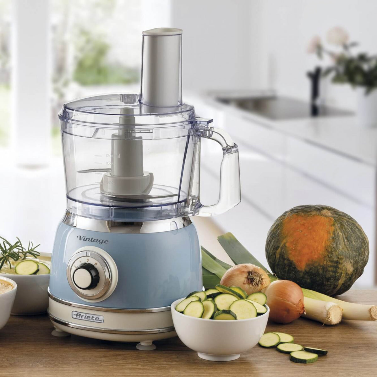 Ariete Vintage Multifunctional Food Processor 2.1L blue