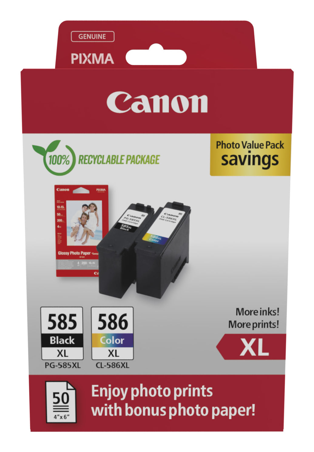 Canon PG-585 XL / CL-586 XL Photo Value Pack