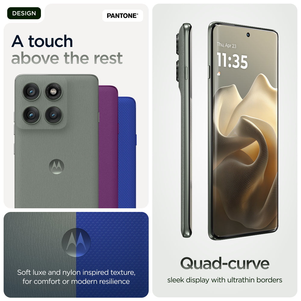 Motorola Edge 60 Pro 6.67" (16.9 cm) Dual SIM Android 15 5G USB Type-C 12 GB RAM 512 GB Storage 6000 mAh Grey
