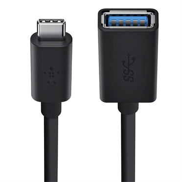 Belkin USB 3.0 5 Gbit/s USB-C to USB-A Cable — 14 cm, Black