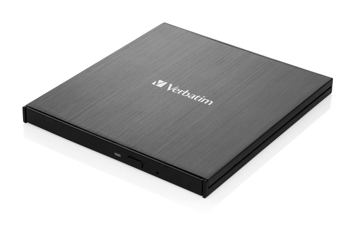 Verbatim Externer Slimline CD-DVD-Brenner, externer DVD-Brenner (USB-C 3.2 Gen 1 (5 Gbit/s))