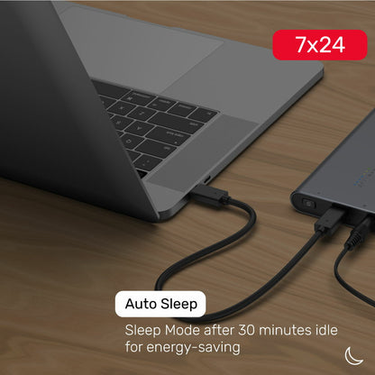 UNITEK S1206A SolidForce USB-C to PCIe/NVMe M.2 SSD 10Gbps Dual Bay Enclosure with Offline Clone