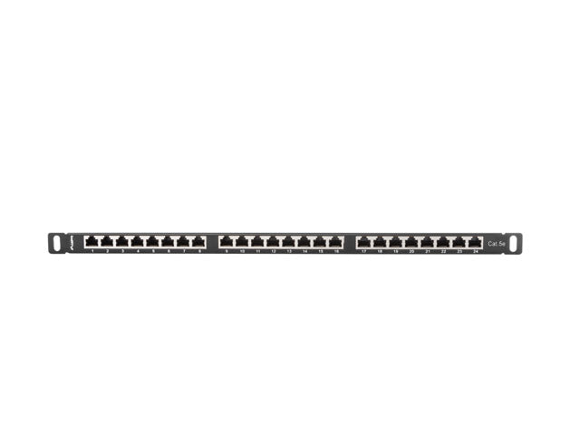 LANBERG Patch Panel 24 Port 0.5U Cat.5e FTP Black