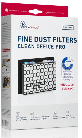 Clean Office PRO Drucker Feinstaubfilter 150x120x50mm 2er
