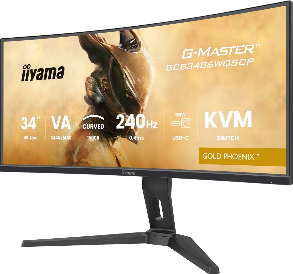iiyama G-MASTER GCB3486WQSCP-B1 34" (86.4 cm) UltraWide Quad HD Computer Monitor - Black