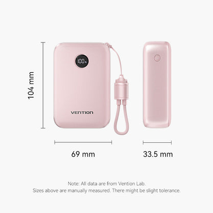 Vention Powerbank 20000mAh — 2×USB-C, 1×USB-A, 22.5W