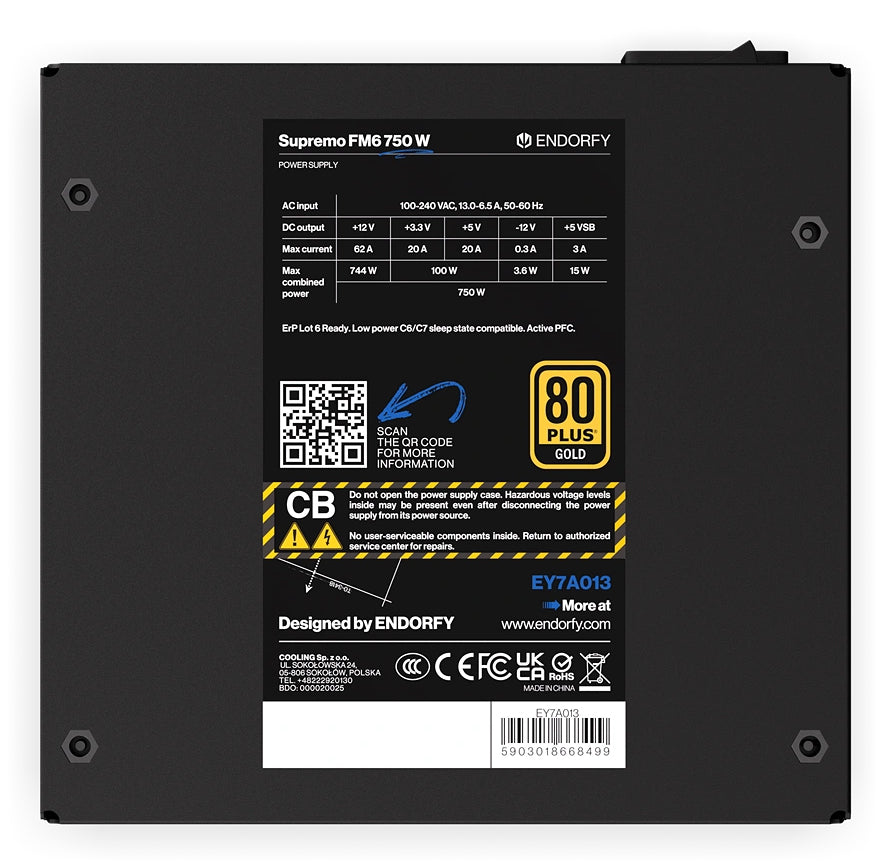 ENDORFY Supremo FM6 750W Power Supply Unit