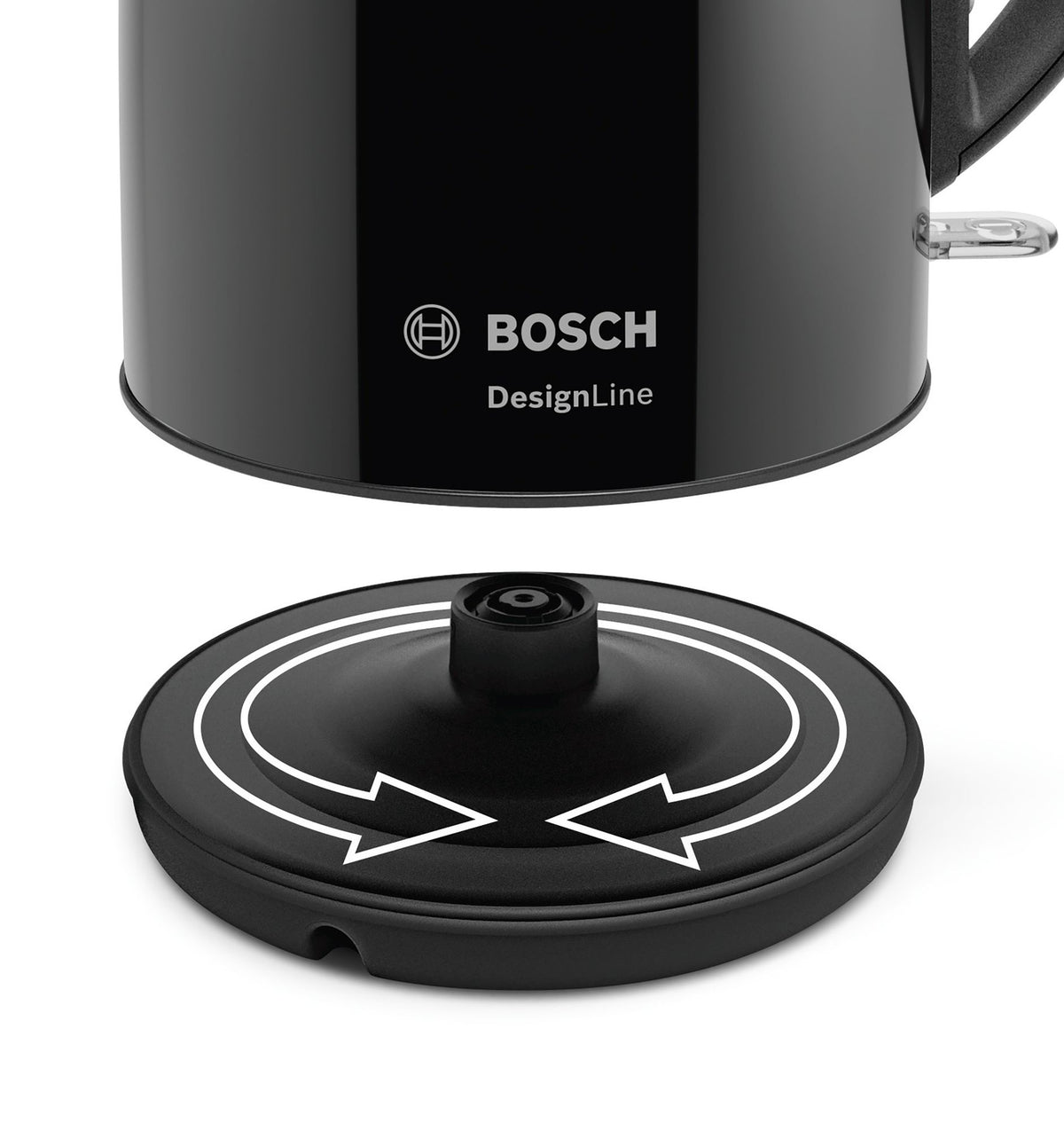 Bosch Wasserkocher DesignLine TWK3P423 (Μαύρος, 1,7 Λίτρο)