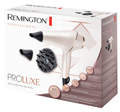 Remington PROluxe AC9140 Professional Hair Dryer, Ionic, 2400W, Ivory