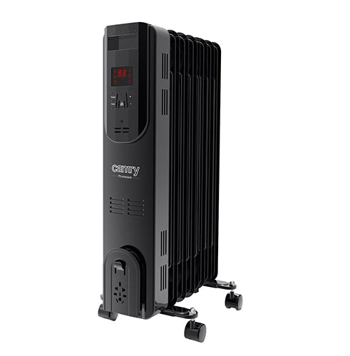 Electric oil heater with remote control CAMRY CR 7812, 7 ribs, 1500 W black