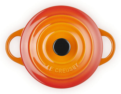 Σετ από 4 μικρές πήλινες κατσαρόλες Le Creuset 10x5 εκ. σε ηφαιστειακό χρώμα