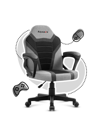 Gaming chair for children Huzaro HZ-Ranger 1.0 Gray Mesh, gray and black