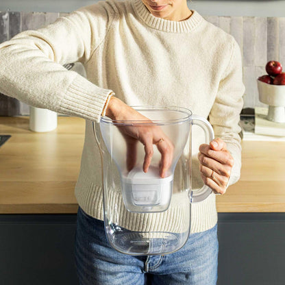 Brita Style Essential Pitcher with 3 MaxtraPro PP Filters (White)