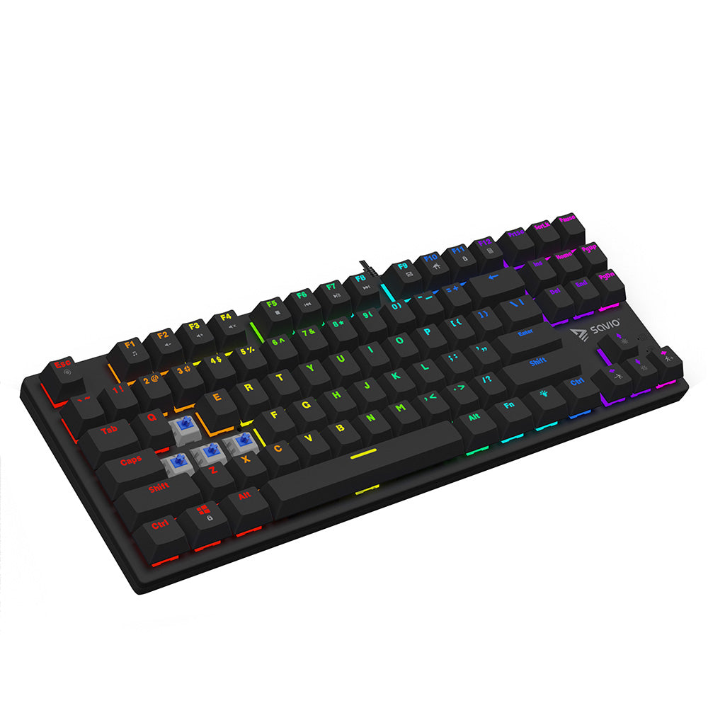 Savio Tempest x2 RGB mechanical keyboard, Outemu BLUE