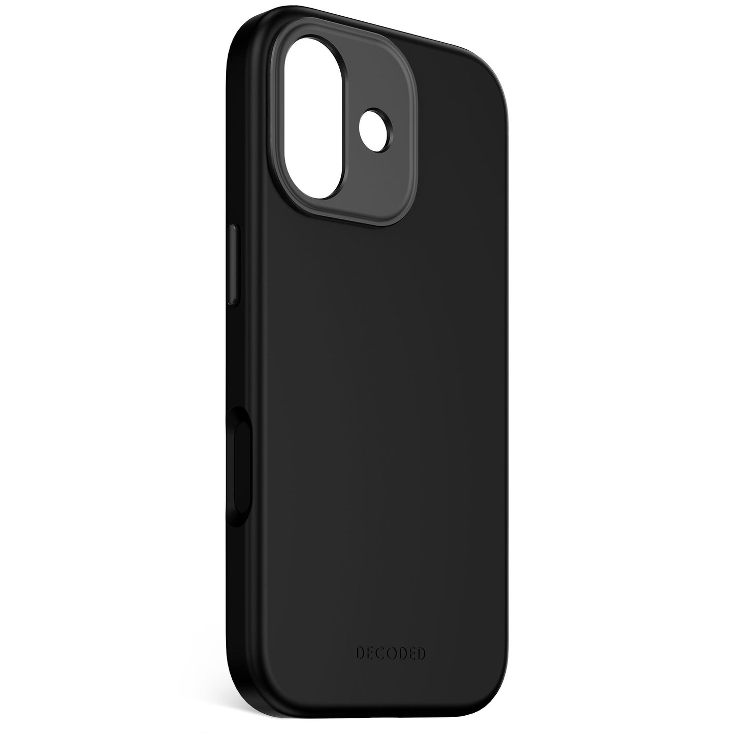 Decoded Antimicrobial Silicone Back Cover for iPhone 17 in Phantom Black