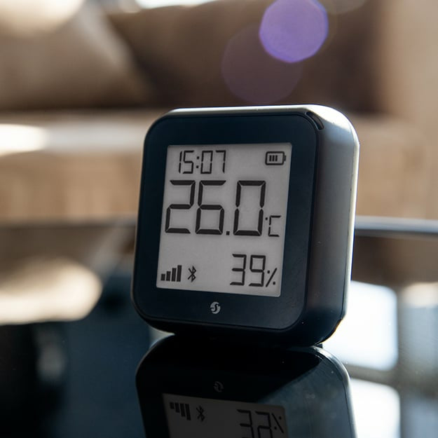 Shelly H&T Gen3 Black Temperature and Humidity Sensor