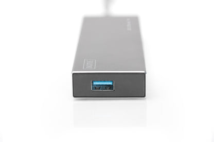 DIGITUS USB-Hub    7-Port 3.0->7xA3.0 m.Netzteil     schwarz