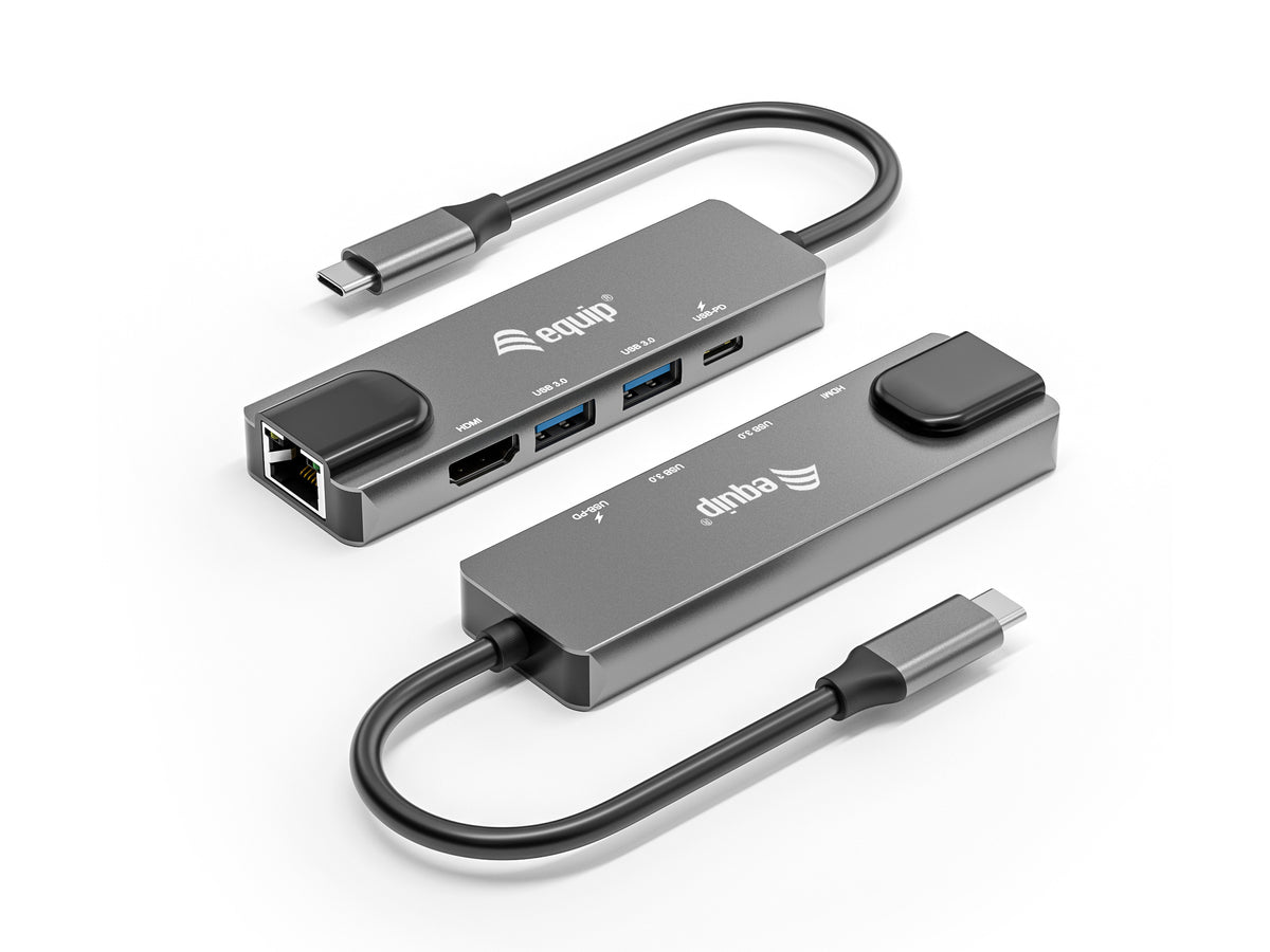 Equip Dock  5-1 USB-C->HDMI,2xUSB-A,GbE,100W USB-C     0.25m