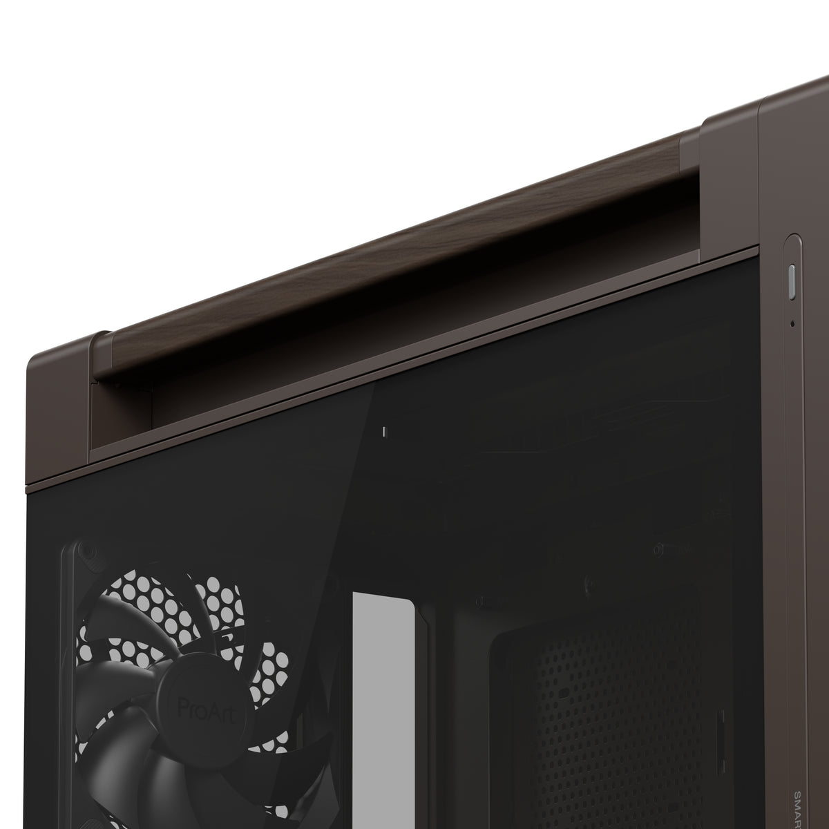 ASUS ProArt PA602 Wood Edition Retro Brown - Tempered Glass Panel Midi Tower