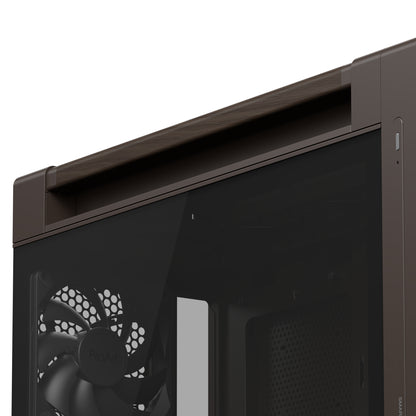 ASUS ProArt PA602 Wood Edition Retro Brown - Tempered Glass Panel Midi Tower