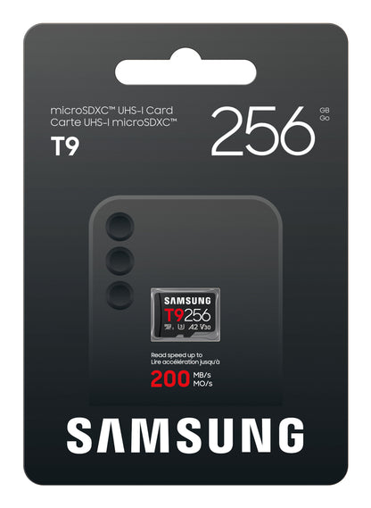 SD MicroSD Card 256GB Samsung SDXC T9 (Class 10) - Retail