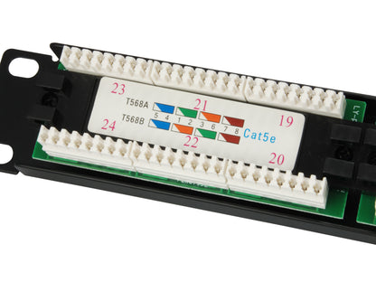 Equip 19" Patchpanel 24xRJ45 Cat5e UTP 1U     100MHz RAL9005