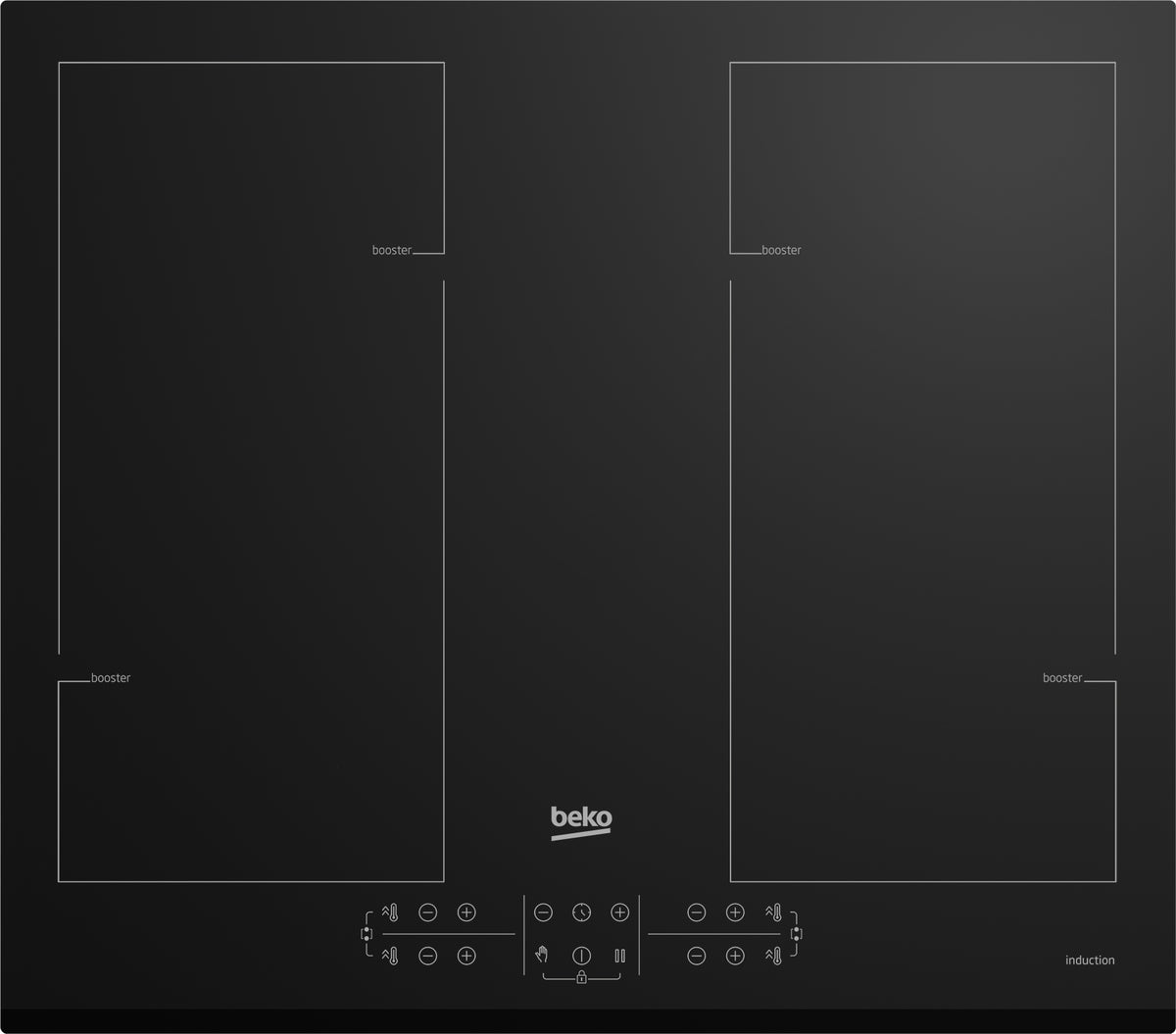 Beko HII64206F2MT Black Built-in 58 cm Zone induction hob 4 zone(s)