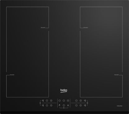Beko HII64206F2MT Black Built-in 58 cm Zone induction hob 4 zone(s)