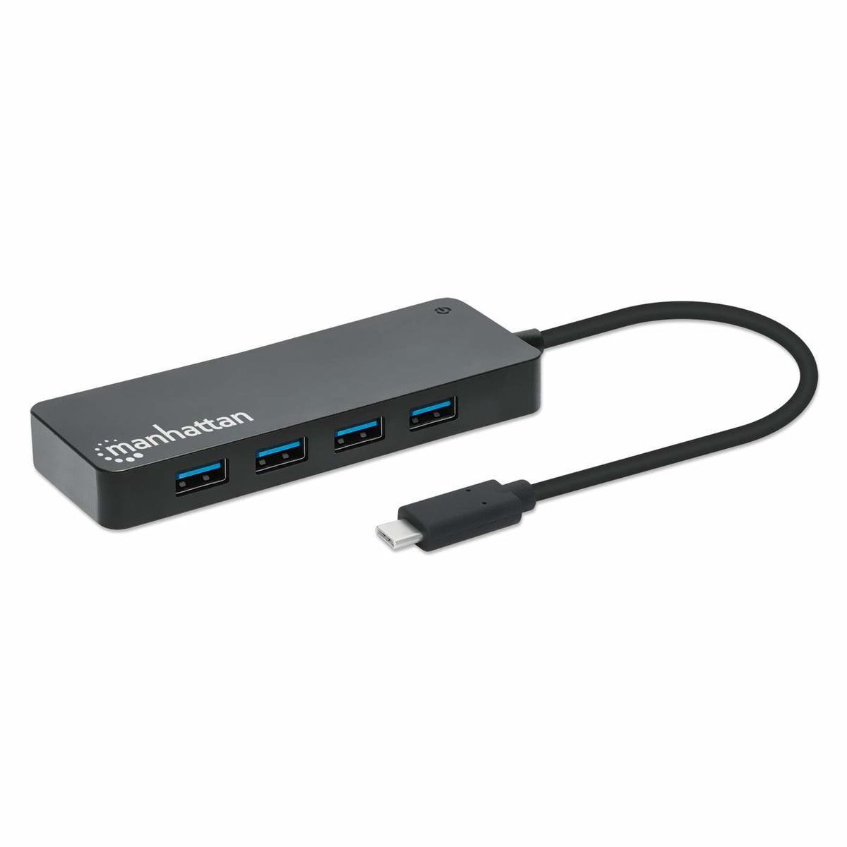 MANHATTAN 7-Port USB Hub USB-C Plug to USB-A Ports 5 Gbit/s Black