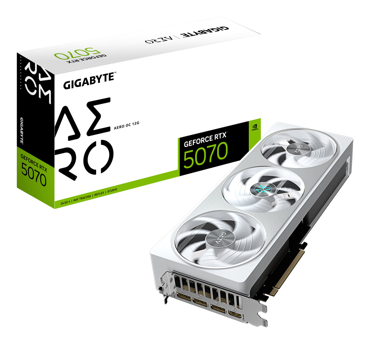 GigaByte GeForce RTX 5070 AERO OC (DLSS 4, 3x DisplayPort, 1x HDMI 2.1)