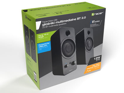 Speakers Tracer 2.0 Mark USB Bluetooth 12W TRAGLO46370