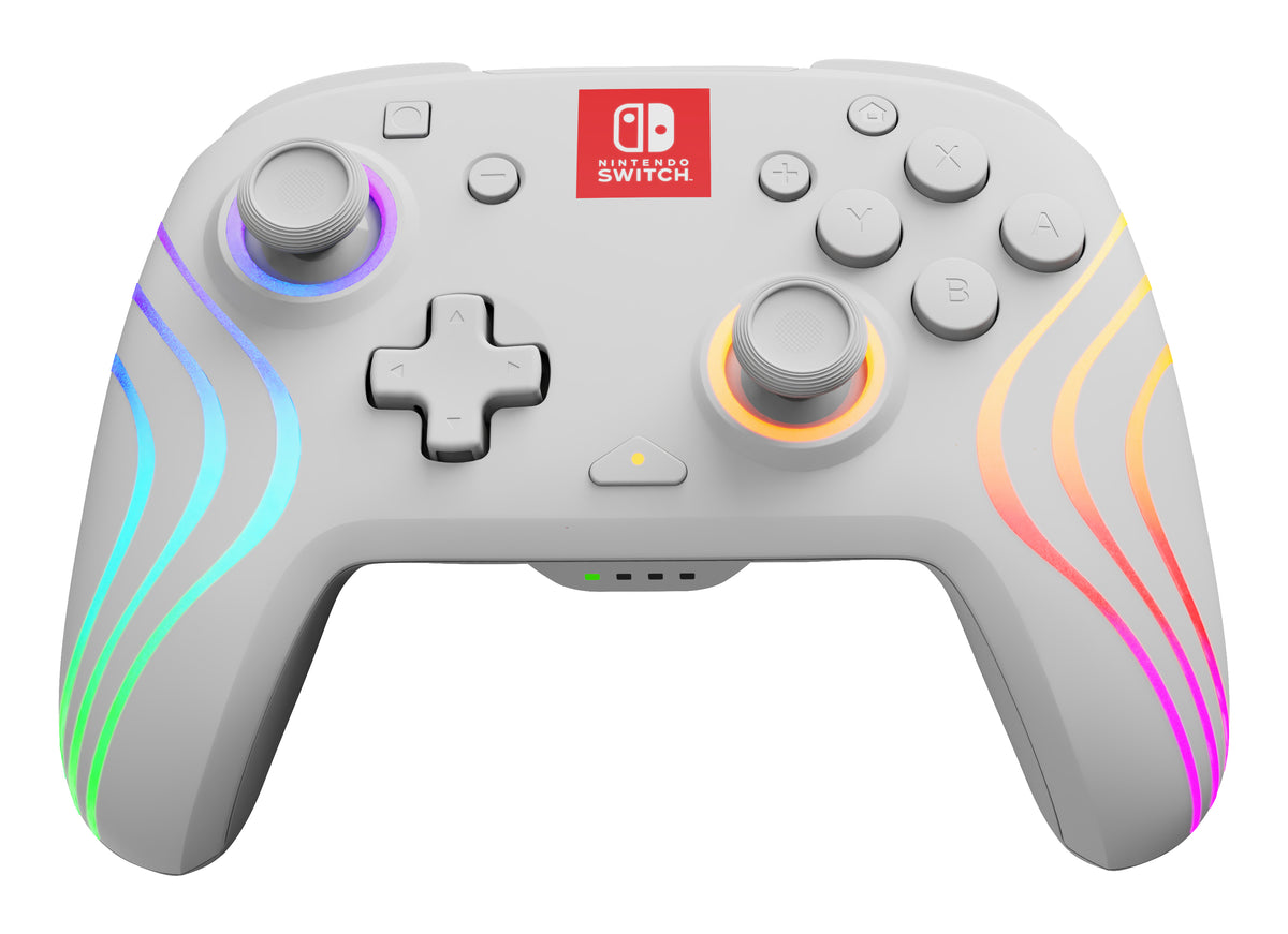 PDP Afterglow Wave Wireless Controller - White - Nintendo Switch